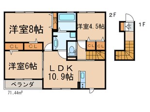 ヴィラ　リッチ　ヒルの物件間取画像